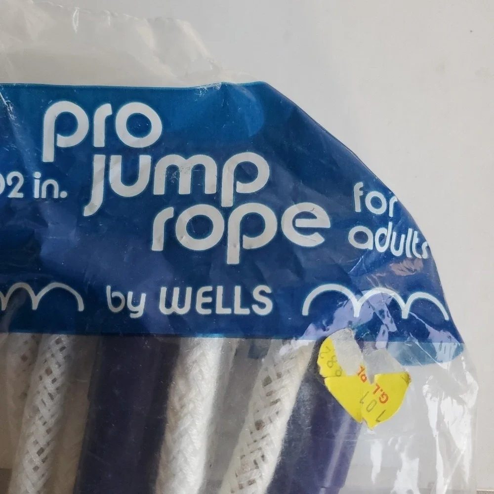 Vintage 1975 AMF Whitely Jump Rope NOS Sealed Wood handles Wells‎ Pro Jump lot 2
